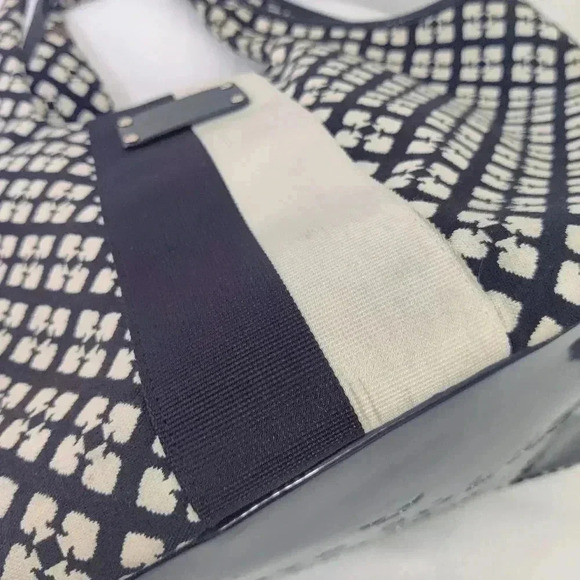 Kate Spade monogram canvas logo square style tote bag - Picture 8 of 15